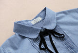 Buttoned Down Stripe Shirt Dress
