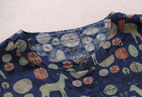 Buttoned Down Printed Dress