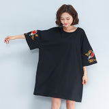 Oversize Embroidery Top Dress