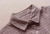 Buttoned Down Plaid Shirt Dress