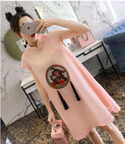 CNY Ethnic Style Embroidered Cheongsam Dress [Pre-Order] Color: Pink - Size: S-XL