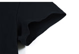 Oversize Stripe Hem Dress [Pre-Order] Color:  Black - One Size