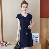 Plus-Size Dropped Waist Dress