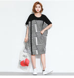 Oversized Abstract Printed Dress [Pre-Order] Color:  Black - One Size