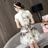 CNY Ethnic Style Embroidered Cheongsam Dress