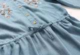 Floral Embroidery Shirt Dress
