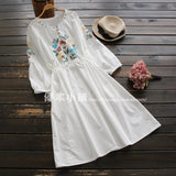 Retro Embroidery Dress 563264952873#3762377472000