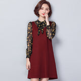 Plus-Size Floral Chiffon Shift Dress