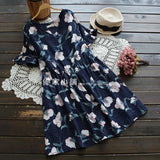Floral Printed Midi Dress 532898402991#3754232381366
