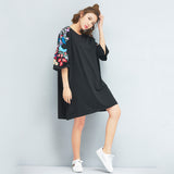 Oversize Embroidry Top Dress