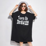 Oversize Graphic Printed Top Dress