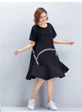 Oversize Flare Hem Dress [Pre-Order] Color:  Black - One Size