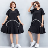 Oversize Flare Hem Dress