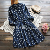 Printed Shirt Dress 557163004423#3497428981632