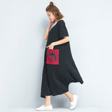 Oversize Irregular Hem Long Dress