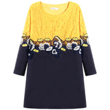 Plus-Size Printed Shift Dress