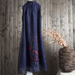 CNY Oversized Floral Embroidered Long Dress [Pre-Order] Color: Red/Pink/White/Blue/Yellow - Size: L-2XL 554592866127#3416278452811 554592866127#3416278452813 554592866127#3416278452812