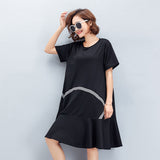 Oversize Flare Hem Dress