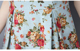 CNY Retro Style Floral Printed Dress