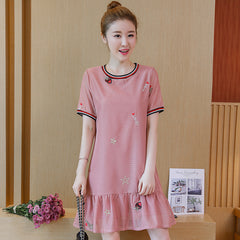 Plus-Size Contrast Frill Dress 573951651853#3916617607270 573951651853#3916617607268 573951651853#3916617607266 573951651853#3916617607276 573951651853#3916617607274 573951651853#3916617607272