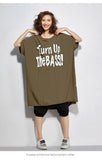 Oversize Graphic Printed Top Dress [Pre-Order] Color:  Brown/Black - One Size