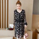 Plus-Size Double Layer Chiffon Dress 565432879052#3578836896536 565432879052#3578836896537 565432879052#3578836896532 565432879052#3578836896533 565432879052#3578836896534 565432879052#3578836896535