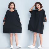 Oversize Embroidery Top Dress