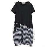 Oversize Stripe Hem Dress