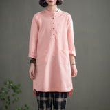 Casual Buttoned Top Dress