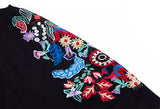 Oversize Embroidry Top Dress [Pre-Order] Color:  Black - One Size