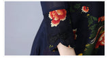 CNY Retro Style Floral Printed Dress