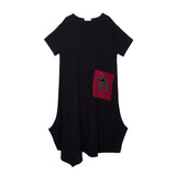 Oversize Irregular Hem Long Dress
