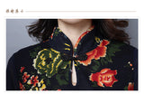CNY Retro Style Floral Printed Dress