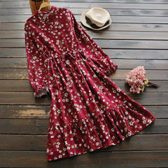 Floral Printed Shirt Dress