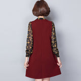 Plus-Size Floral Chiffon Shift Dress