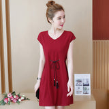 Plus-Size Dropped Waist Dress 572260341250#3724840984704 572260341250#3724840984707 572260341250#3724840984710 572260341250#3724840984713 572260341250#3724840984716 572260341250#3724840984719