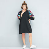 Oversize Embroidry Top Dress