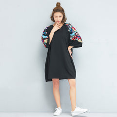 Oversize Embroidry Top Dress