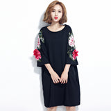 Oversize Embroidery Top Dress