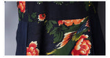 CNY Retro Style Floral Printed Dress