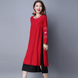 CNY Retro Style Embroidered Dress