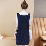 Plus-Size Thin Line Shirt Dress