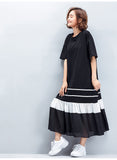 Oversized Flare Hem Dress [Pre-Order] Color:  Black - Size: S-XL 573462539969#3905268582222 573462539969#3905268582223 573462539969#3905268582224 573462539969#3905268582225