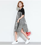 Oversized Abstract Printed Dress [Pre-Order] Color:  Black - One Size
