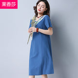 CNY Ethnic Style Embroidery Cheongsam Dress [Pre-Order] Color: Blue/White - Size: M-XL 565596455246#3580988272913 565596455246#3580988272912 565596455246#3580988272914