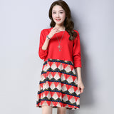 Plus-Size Bottom Print Shift Dress 563525535434#3715681559937 563525535434#3715681559927 563525535434#3715681559929 563525535434#3715681559931 563525535434#3715681559933 563525535434#3715681559935
