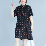 Plus-Size Graphic Printed Dress