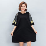 Oversize Graphic Printed Top Dress