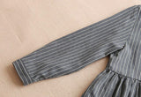 Buttoned Down Stripe Dress