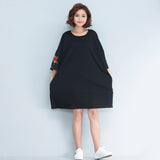 Oversize Embroidery Top Dress